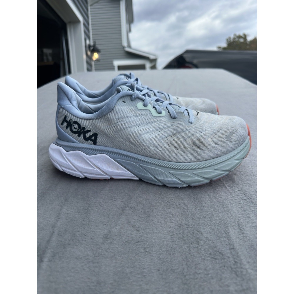 HOKA ONE ONE Arahi 6 Women's 8.5 W Gray Rose Gold Running Shoes J-Frame - Picture 6 of 13